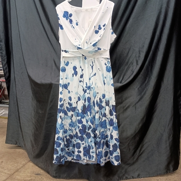 Cream Tiered Wrap Maxi Dress with Cowl Neck - Picture 11 of 12